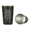 Sweet Dreams Pint Glass - Black