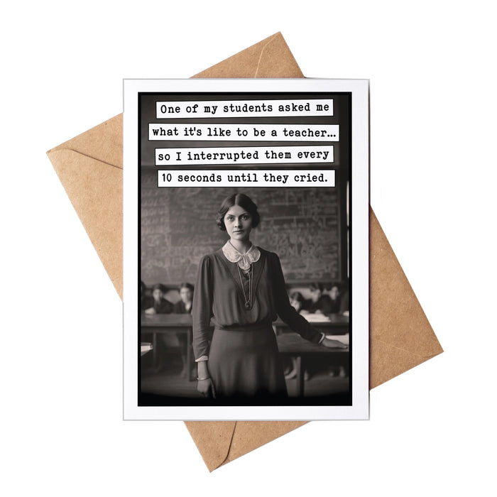 Teacher Appreciation Card