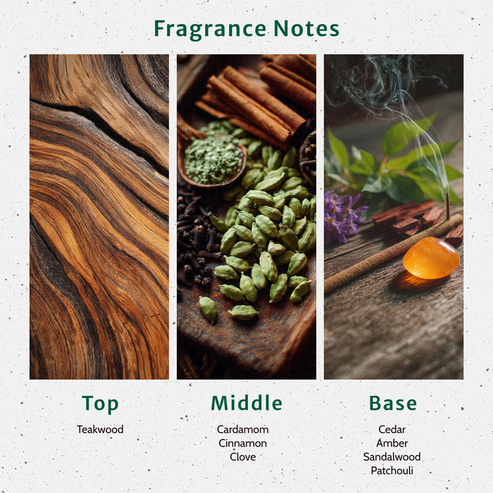 Teakwood & Cardamom Fragrance Oil lifestyle product image