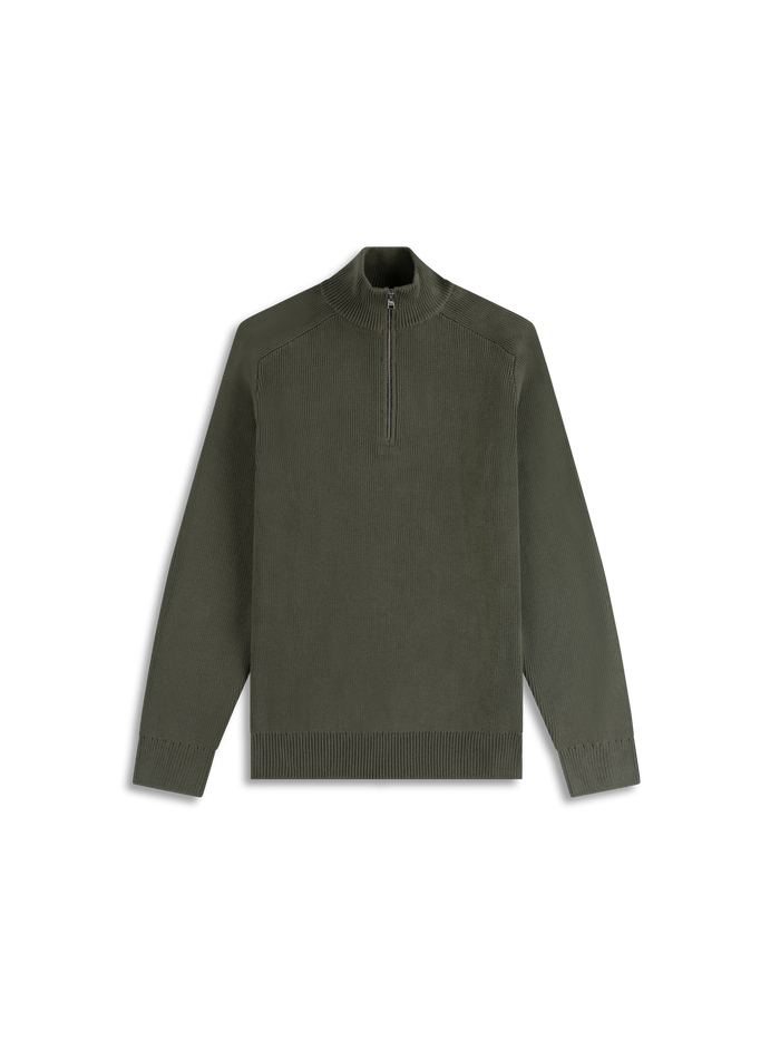 The Cotton Quarter-Zip Jumper
