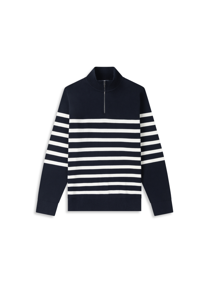 The Cotton Quarter-Zip Jumper