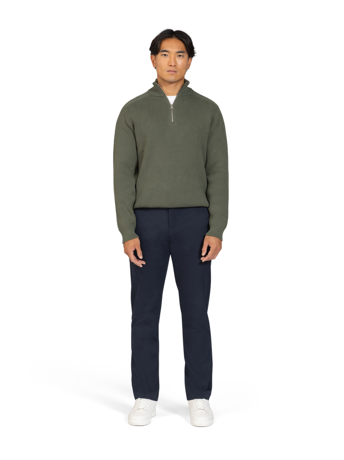 The Cotton Quarter-Zip Jumper