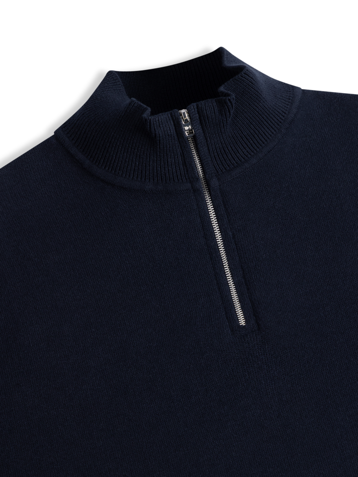 The Cotton Quarter-Zip Jumper