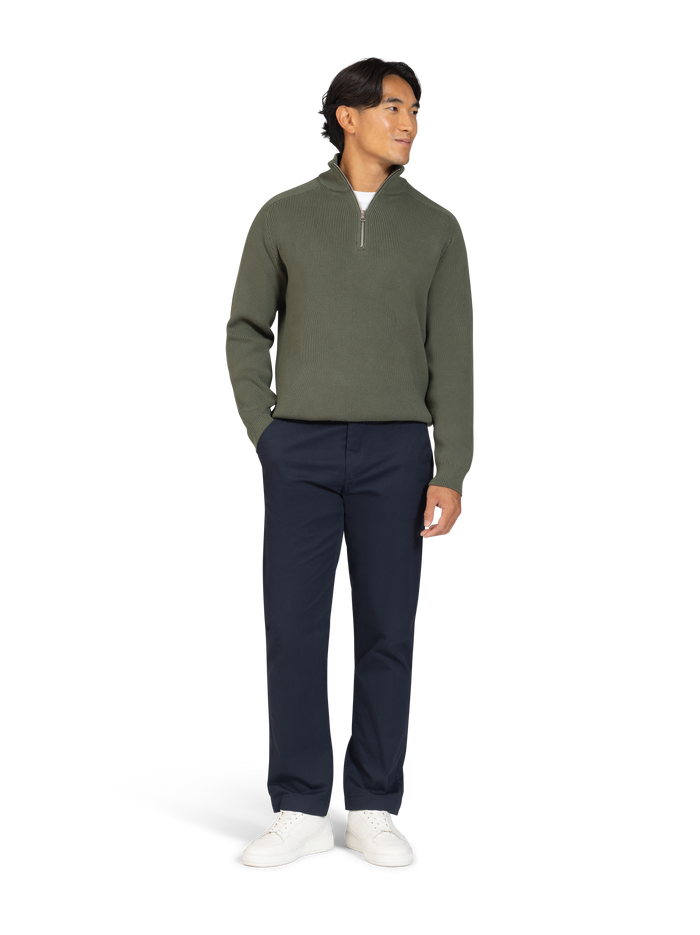 The Cotton Quarter-Zip Jumper