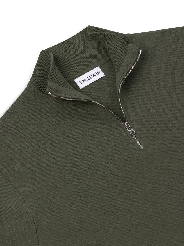 The Cotton Quarter-Zip Jumper