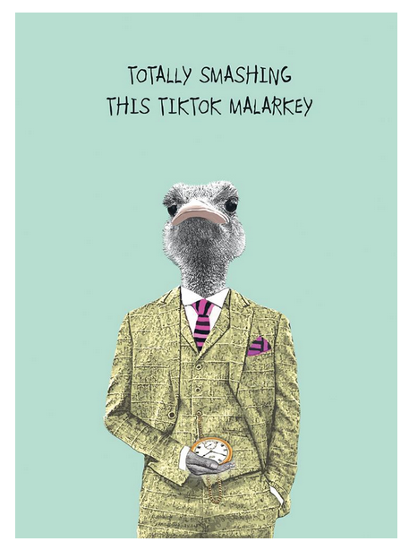 Tik Tok Malarkey Birthday Card