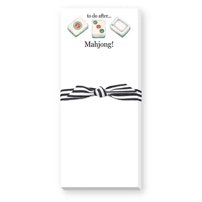 To Do After Mahj Skinny Notepad