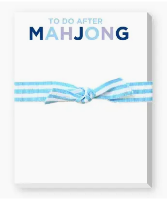 To Do After Mahjong Notepad