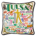 Tulsa Hand-Embroidered Pillow