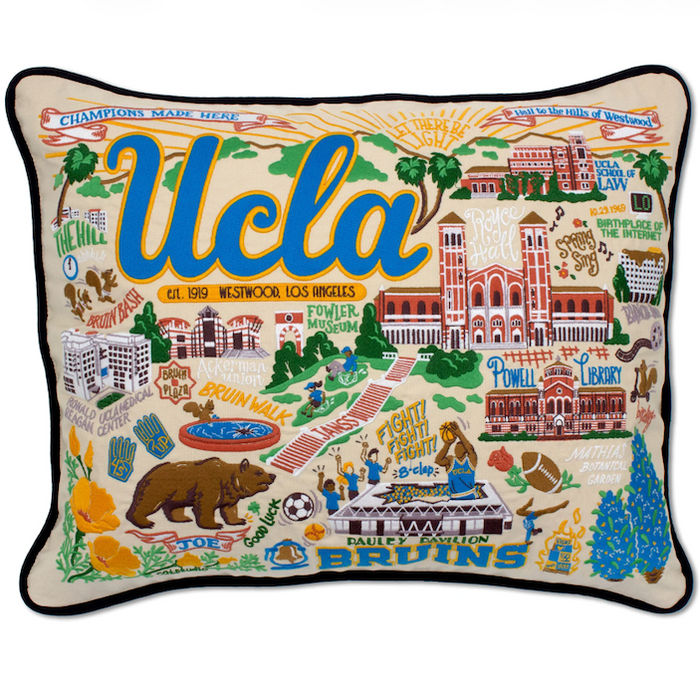 UCLA Collegiate Embroidered Pillow
