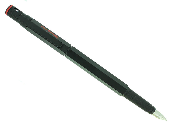 VINTAGE ROTRING 600 MATTE BLACK FOUNTAIN PEN WITH MEDIUM NIB MINT NOS CONDITION OFFERED BY ANTIQUE DIGGER