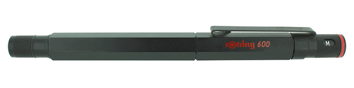 VINTAGE ROTRING 600 MATTE BLACK FOUNTAIN PEN WITH MEDIUM NIB MINT NOS CONDITION OFFERED BY ANTIQUE DIGGER