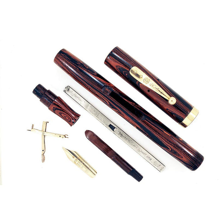 WATERMAN 52 WOOD GRAIN FOUNTAIN PEN