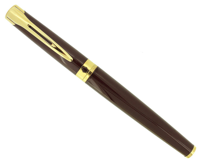 WATERMAN L'ETALON BURGUNDY FOUNTAIN PEN MEDIUM NIB MINT IN BOX OFFERED BY ANTIQUE DIGGER