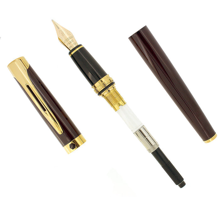 WATERMAN L'ETALON BURGUNDY FOUNTAIN PEN MEDIUM NIB MINT IN BOX OFFERED BY ANTIQUE DIGGER