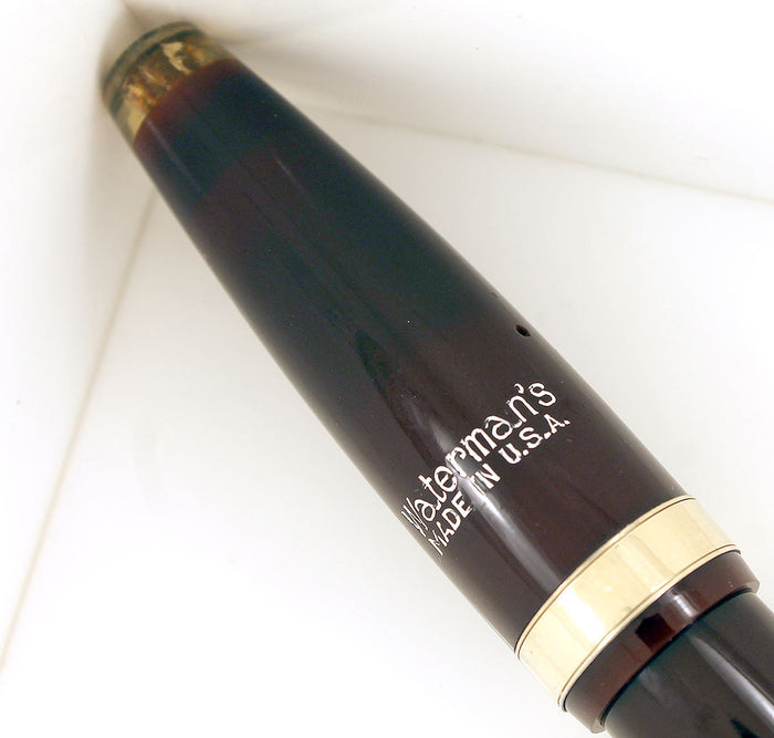 WATERMAN OVERSIZE EMBLEM 100 YEAR FOUNTAIN PEN WITH F to BBB 2.21MM ULTRA-FLEX NIB OFFERED BY ANTIQUE DIGGER