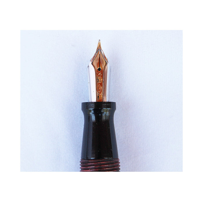 Wearever Fountain Pen with David Kahn Two Piece NIB in Red Marble Celluloid