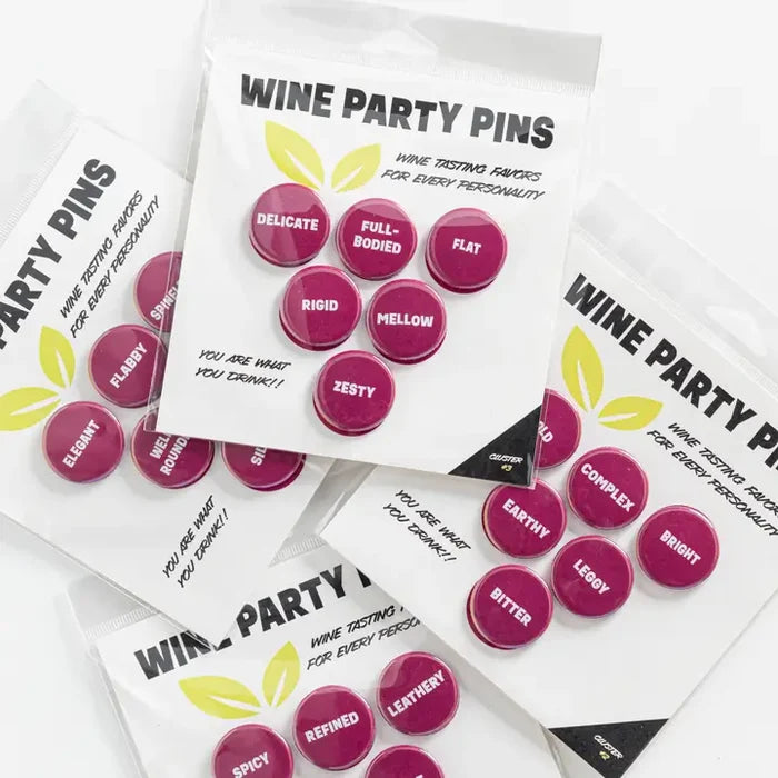 Wine Party Pins - Cluster #1