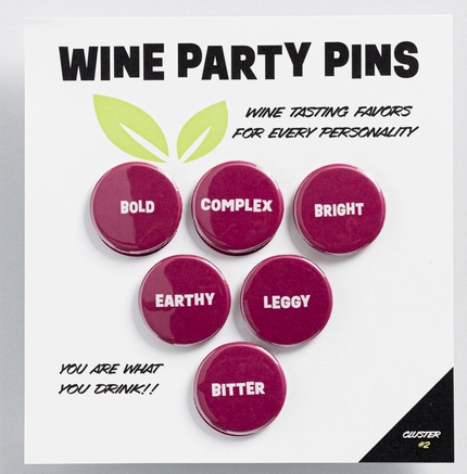 Wine Party Pins - Cluster #2
