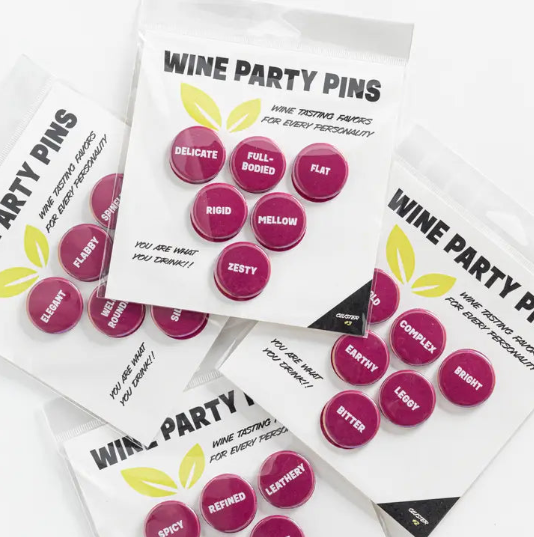 Wine Party Pins - Cluster #2