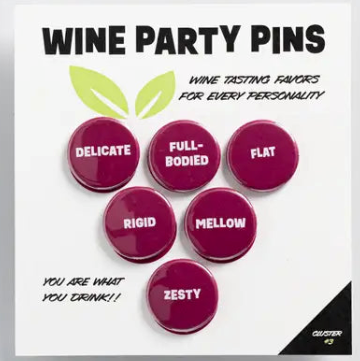 Wine Party Pins - Cluster #3