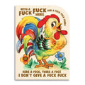 With a Fuck Fuck Here - Greeting Card