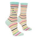 Women's Crew Socks - Shhh I'm Overthinking