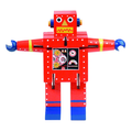 Wooden Robot - Red