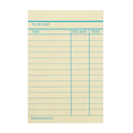 Yellow Library Card Notepad