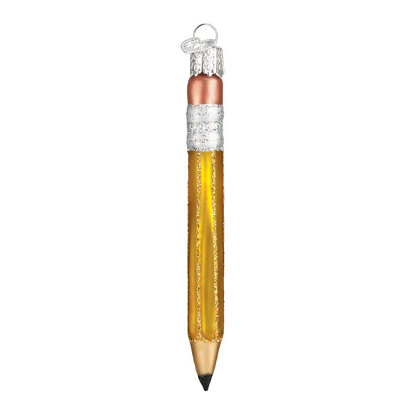 Yellow Pencil Ornament
